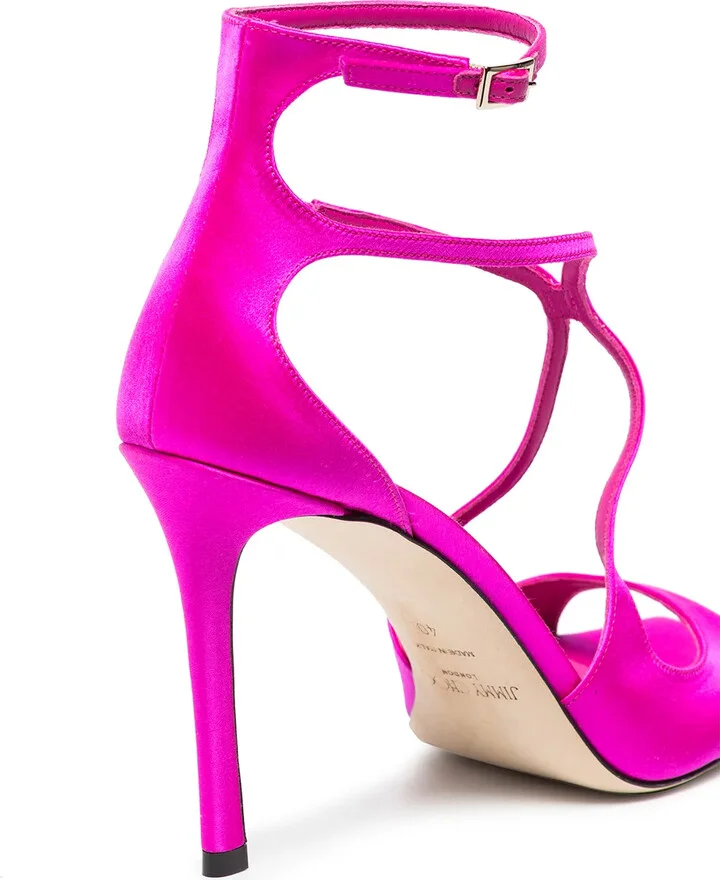 Azia 95mm satin sandals - Image 4