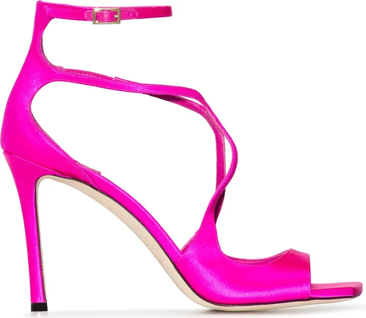 Azia 95mm satin sandals