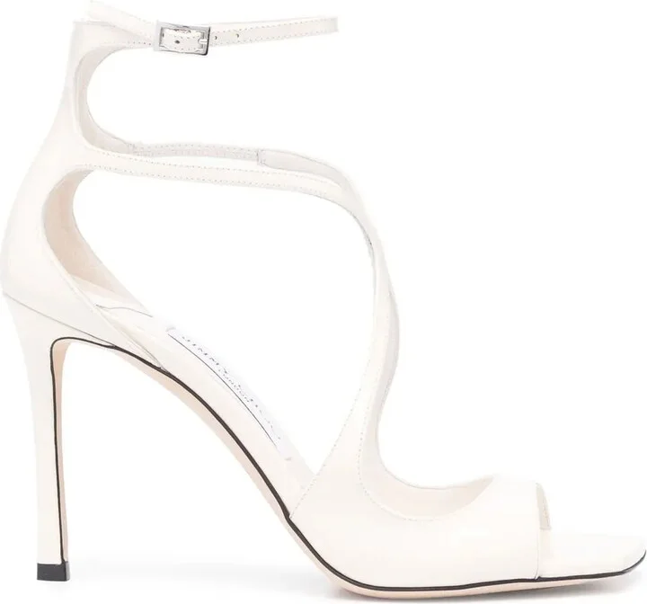 Azia 95mm square-toe sandals