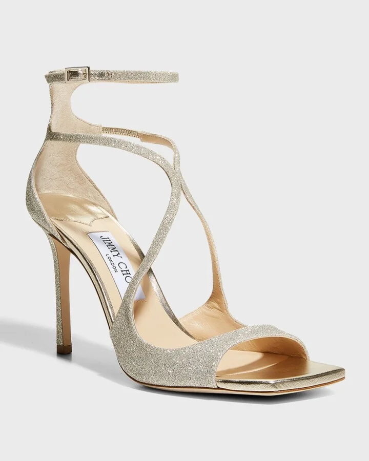 Azia Glitter Ankle-Strap Sandals - Image 3