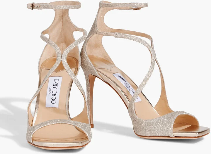 Azia glittered suede sandals - Image 2