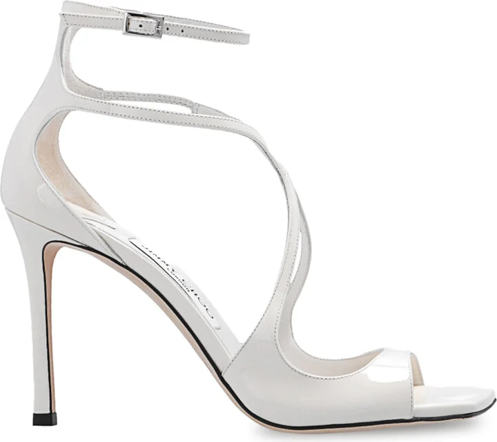 ‘Azia’ Heeled Sandals, , - Cream
