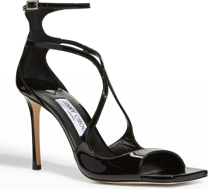 Azia Patent Ankle-Strap Sandals - Image 7
