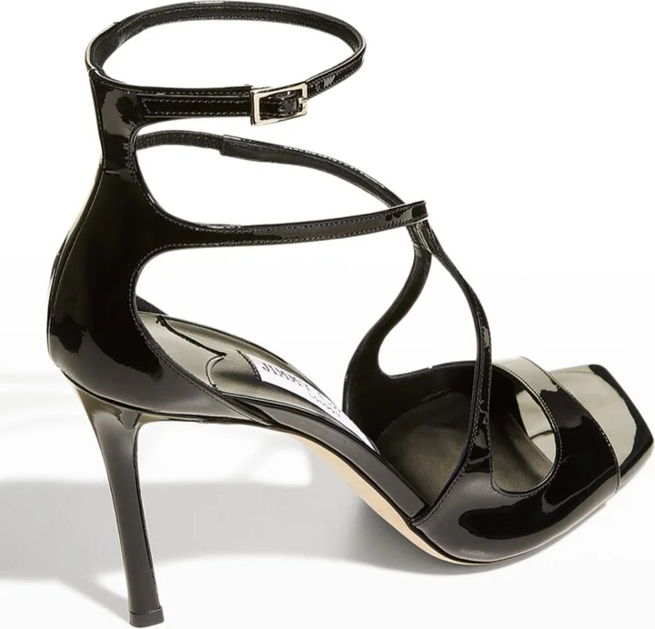 Azia Patent Ankle-Strap Sandals - Image 9