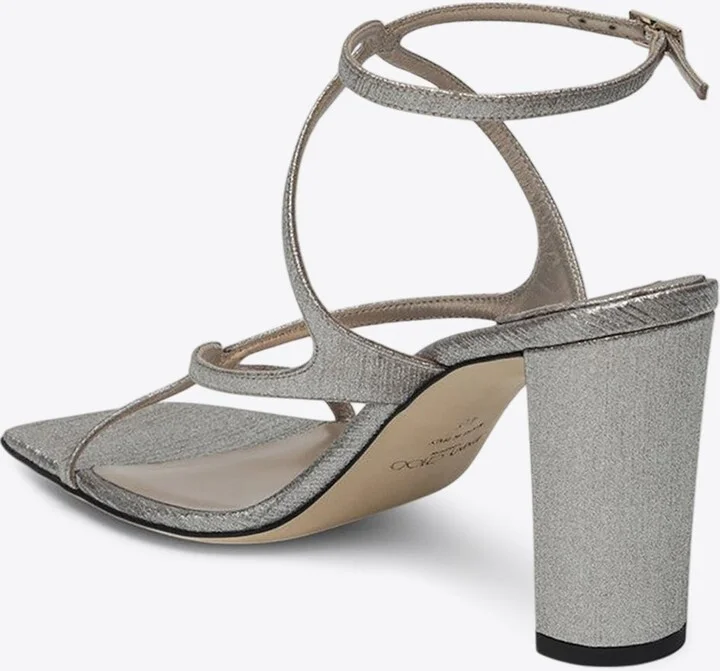 Azie 85 Metallic Leather Sandals - Image 2
