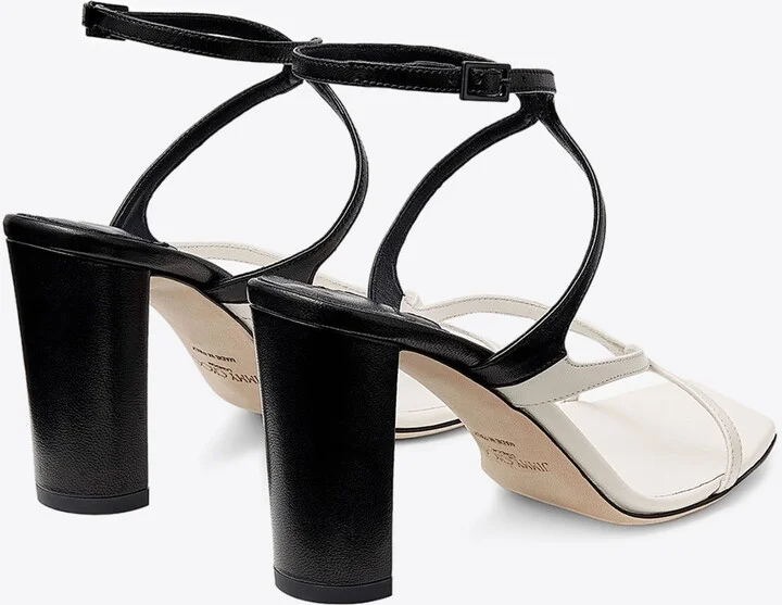 Azie 85 Sandals in Patchwork Nappa Leather - Image 2