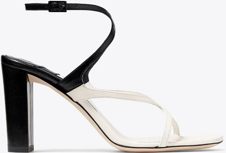 Azie 85 Sandals in Patchwork Nappa Leather