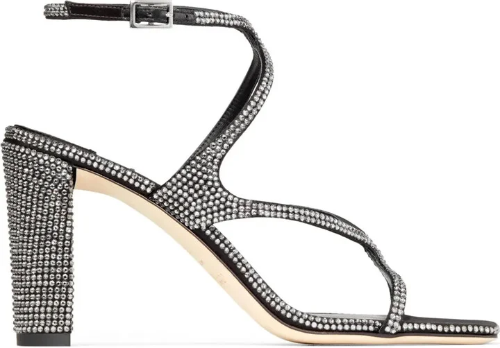 Azie 85mm crystal sandals