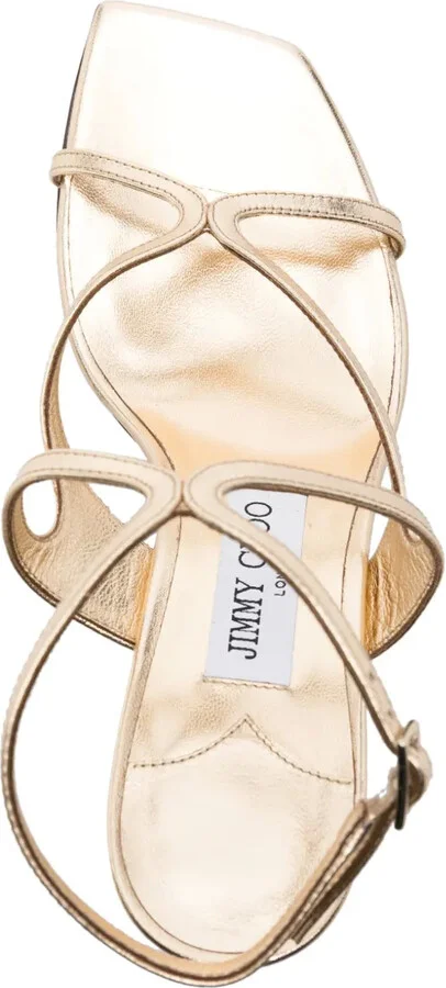 Azie 85mm metallic sandals - Image 4