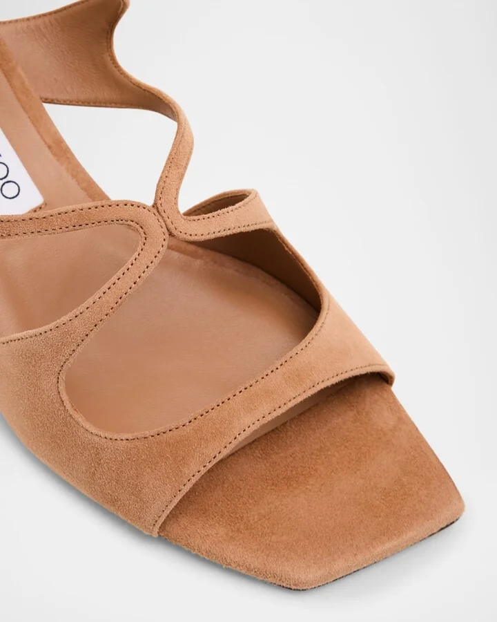 Azilia 45 Suede Strappy Sandals - Image 2