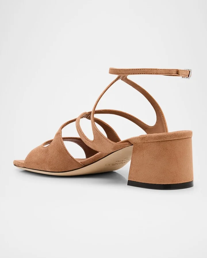 Azilia 45 Suede Strappy Sandals - Image 4