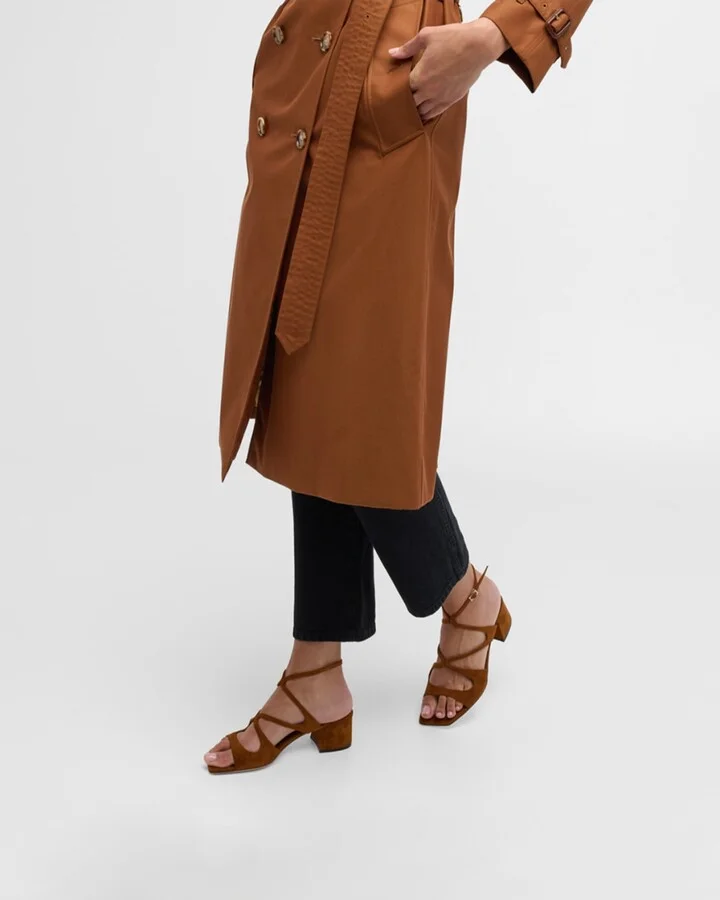 Azilia Strappy Suede Sandals - Image 2