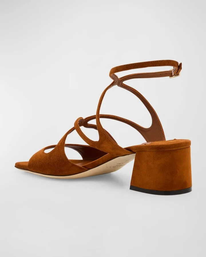 Azilia Strappy Suede Sandals - Image 3