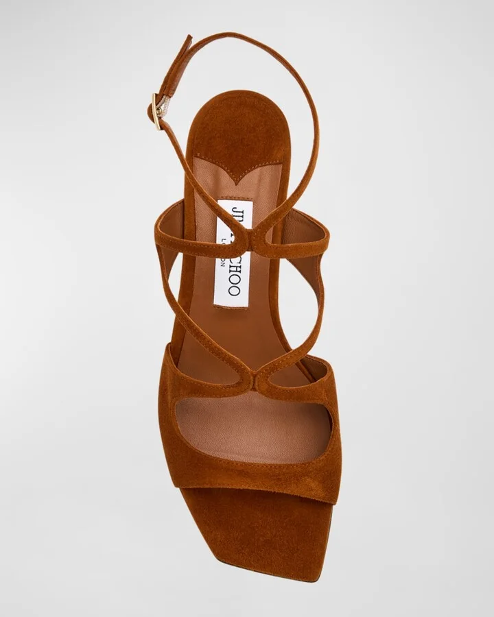 Azilia Strappy Suede Sandals - Image 5