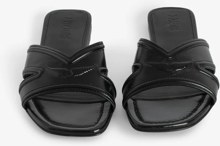 Azora Leather Sandal Mules - Image 4