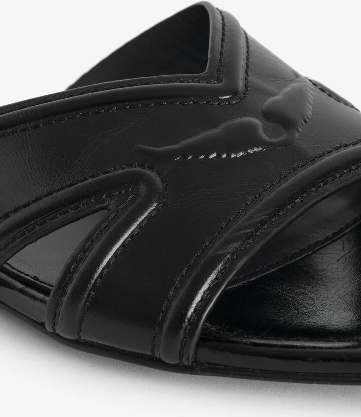 Azora Leather Sandal Mules - Image 5