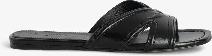 Azora Leather Sandal Mules