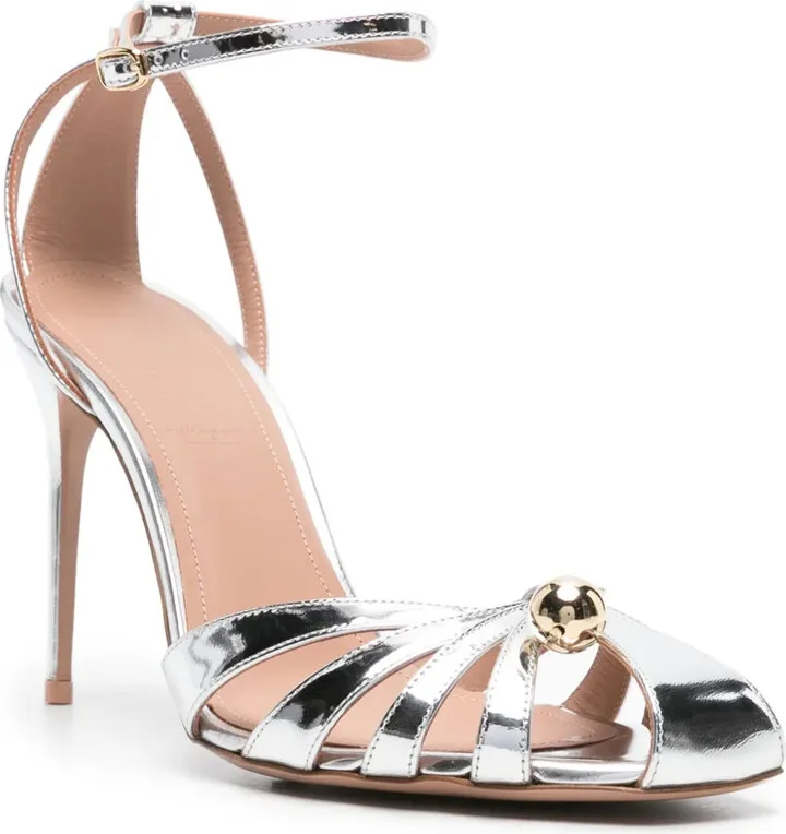 Azzurra 90mm metallic sandals - Image 2