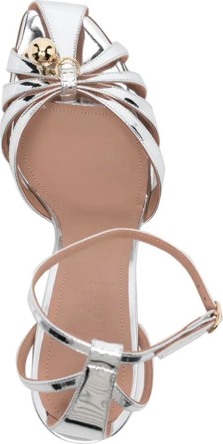 Azzurra 90mm metallic sandals - Image 4