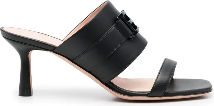 B-chain heeled sandals