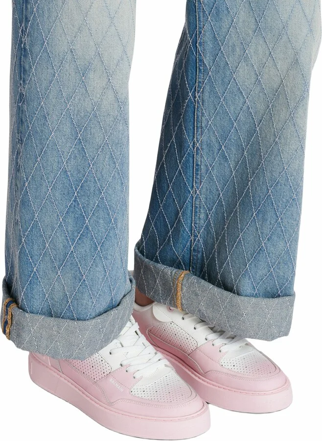 B-Court Flip Trainers In Graduated Calfskin Leather - Image 2