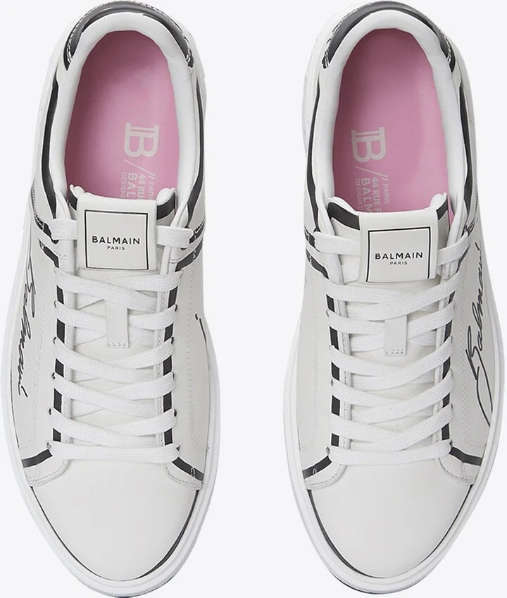 B-Court Love Lettering Print Low-Top Sneakers - Image 2