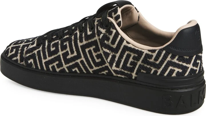 B-Court Monogram Jacquard Low Top Sneaker - Image 2