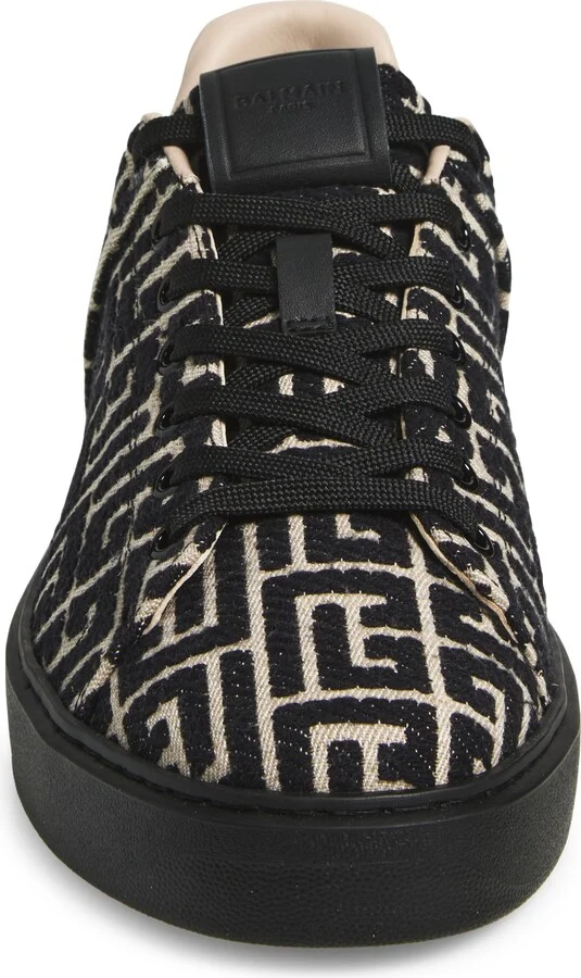 B-Court Monogram Jacquard Low Top Sneaker - Image 4