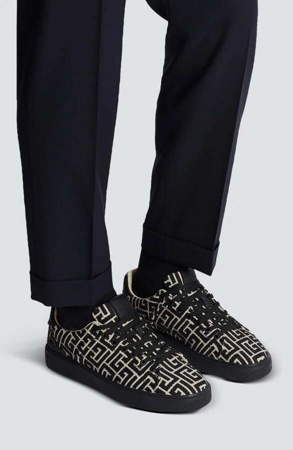 B-Court Monogram Low Top Sneaker - Image 2