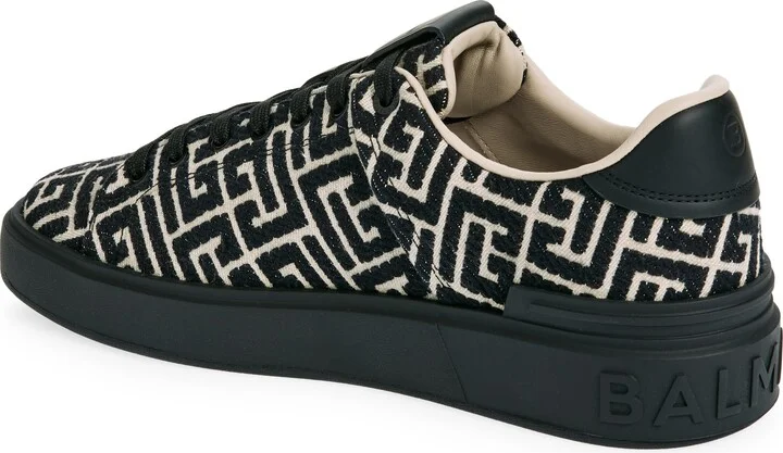 B-Court Monogram Low Top Sneaker - Image 3