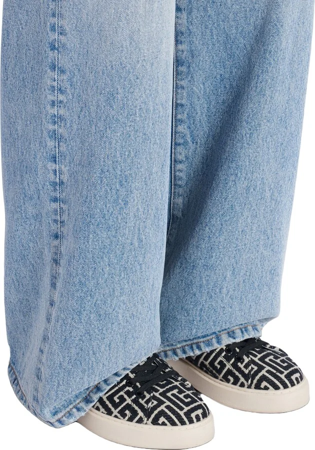 B-Court Monogrammed Canvas Trainers - Image 2