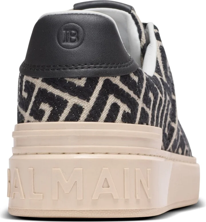 B-Court Monogrammed Canvas Trainers - Image 7