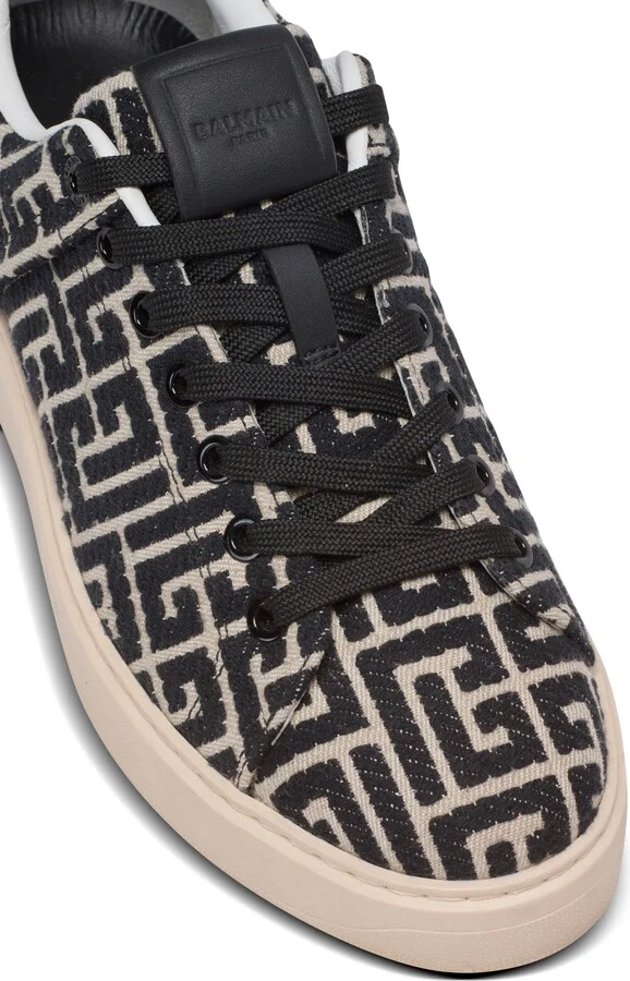 B-Court Monogrammed Canvas Trainers - Image 8