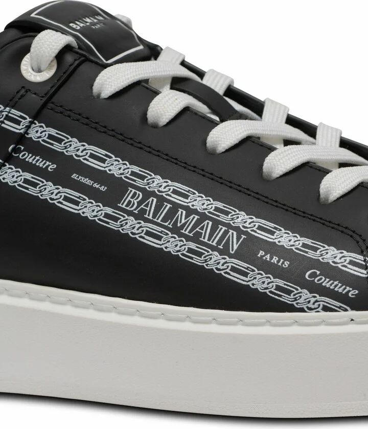 B-Court Printed Calfskin Trainers - Image 8