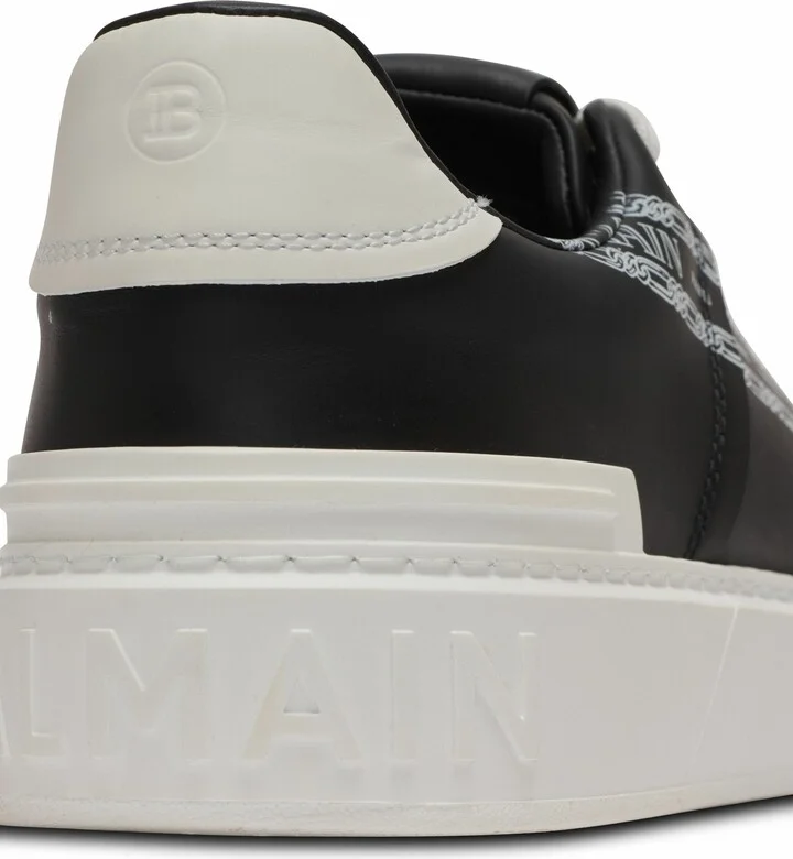 B-Court Printed Calfskin Trainers - Image 9