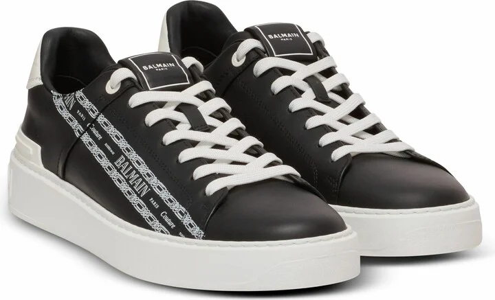 B-Court Printed Calfskin Trainers