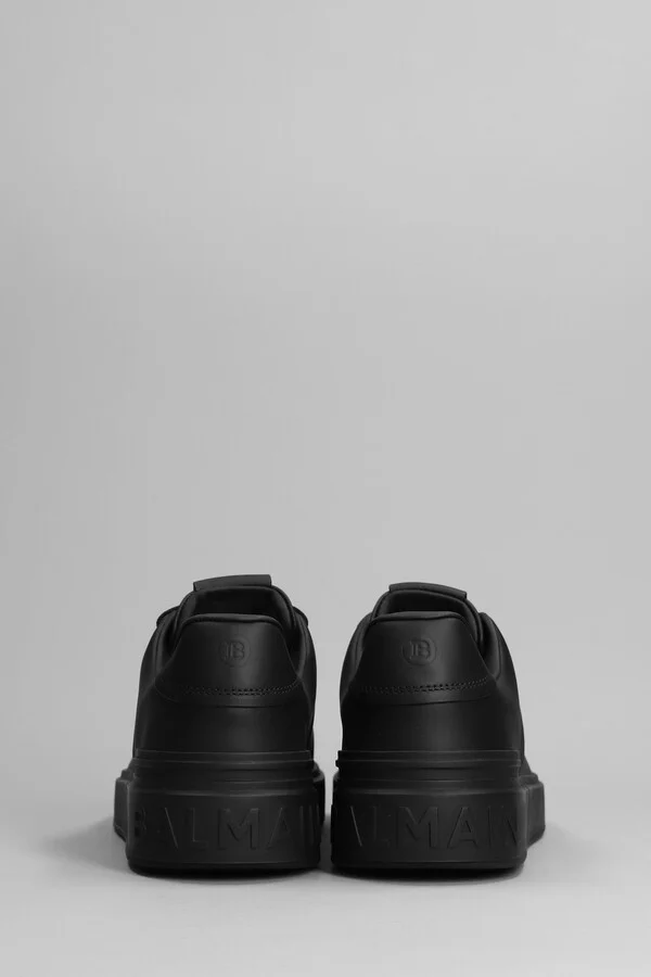 B Court Sneakers In Black Leather - Image 4