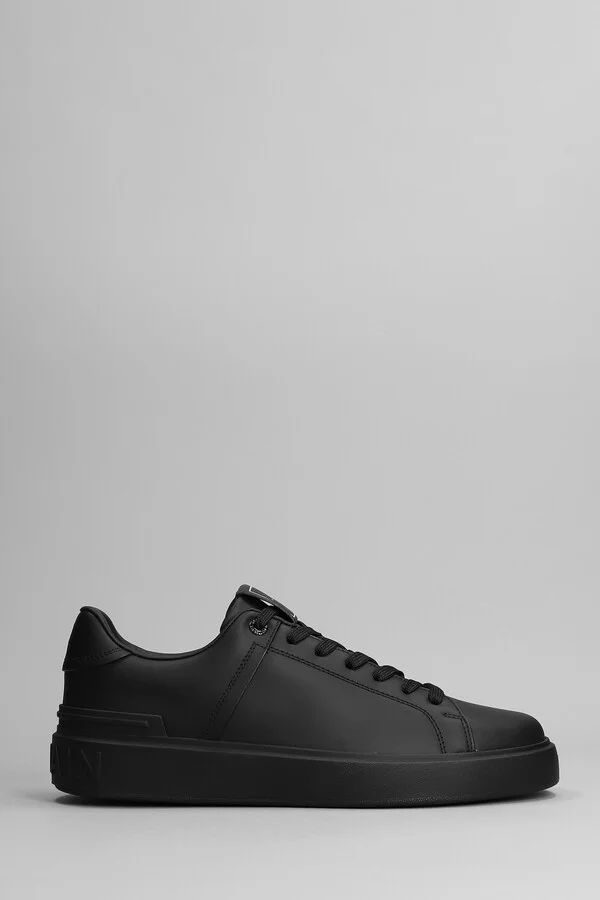 B Court Sneakers In Black Leather