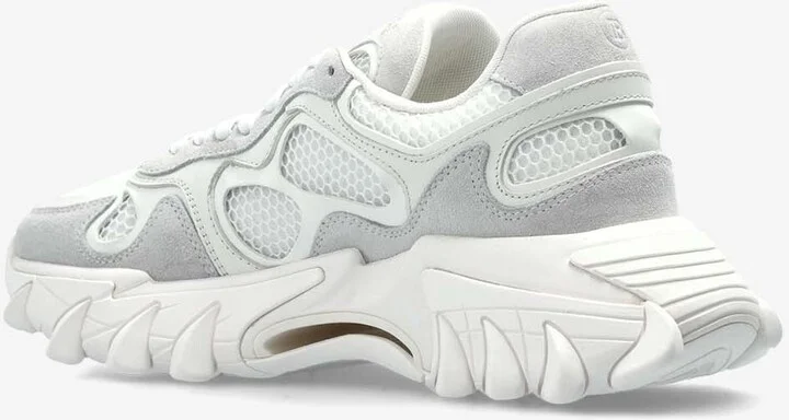 B-East Mesh and Leather Low-Top Sneakers - Image 2