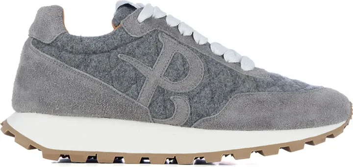 B-logo lace-up sneakers