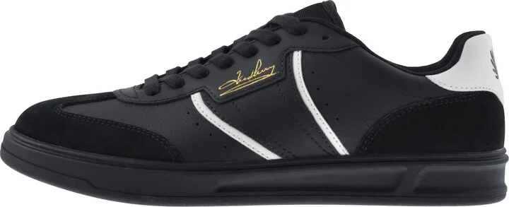 B4 Leather Trainers Navy