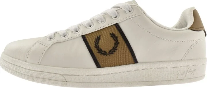 B721 Leather Trainers White