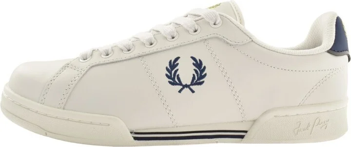 B722 Leather Trainers White