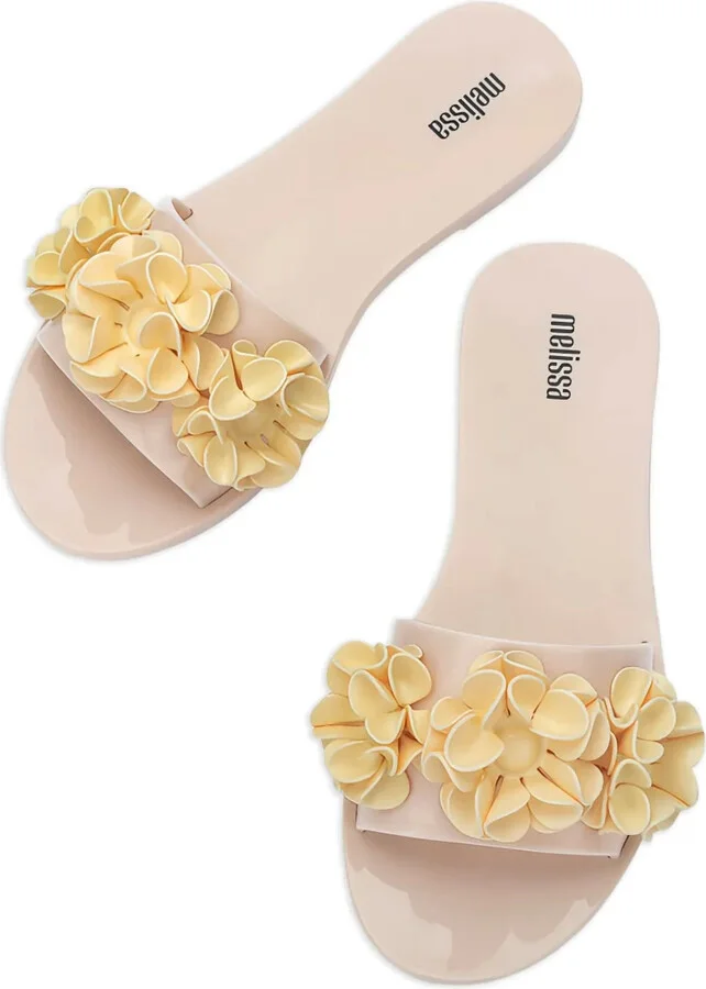 Babe Springtime flower-embellished slides - Image 3