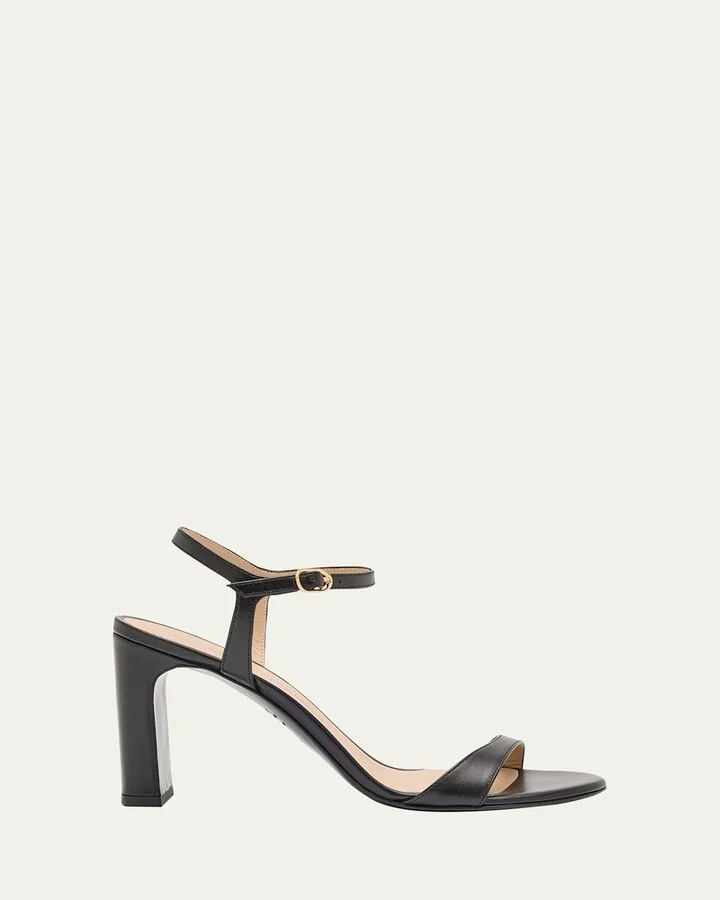 Babette Leather Ankle-Strap Sandals