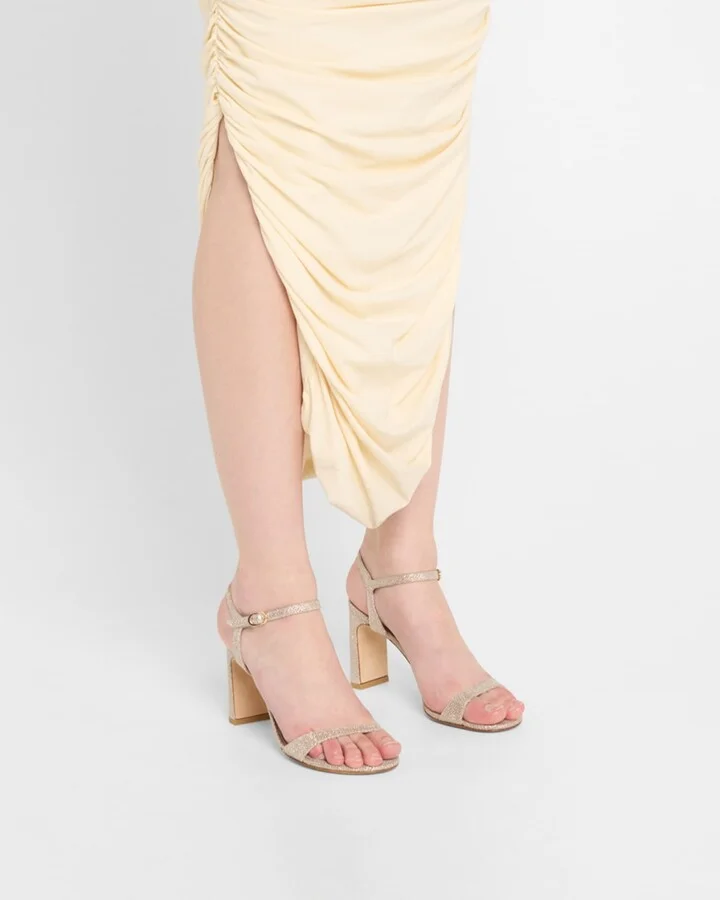 Babette Metallic Ankle-Strap Sandals - Image 2