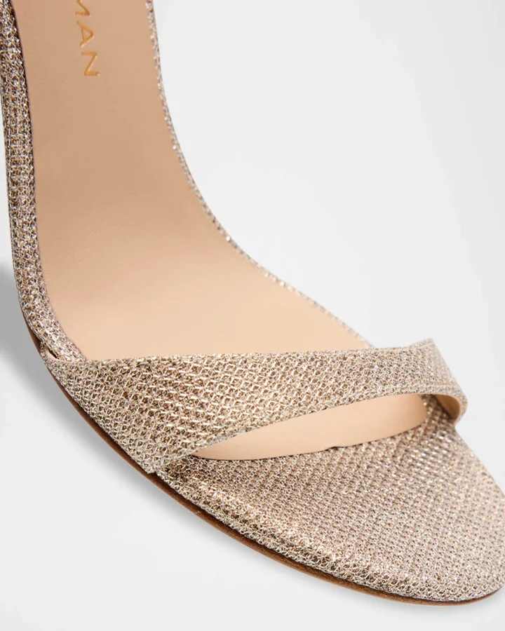 Babette Metallic Ankle-Strap Sandals - Image 5