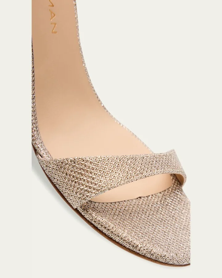 Babette Metallic Ankle-Strap Sandals - Image 2