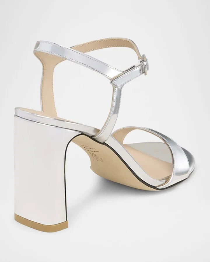Babette Patent Ankle-Strap Sandals - Image 3