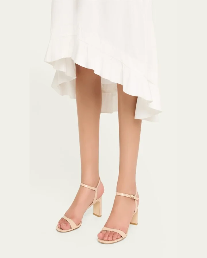 Babette Patent Ankle-Strap Sandals - Image 7